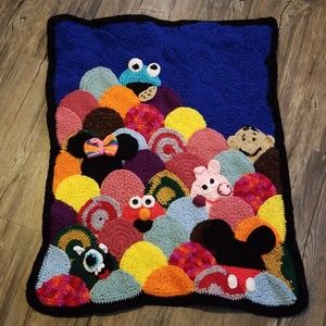 A Crochet Character's Baby Blanket